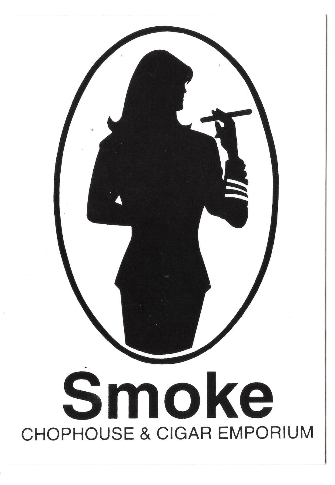 Smoke Chophouse & Cigar Emporium Fort Lauderdale FL. Ad Postcard