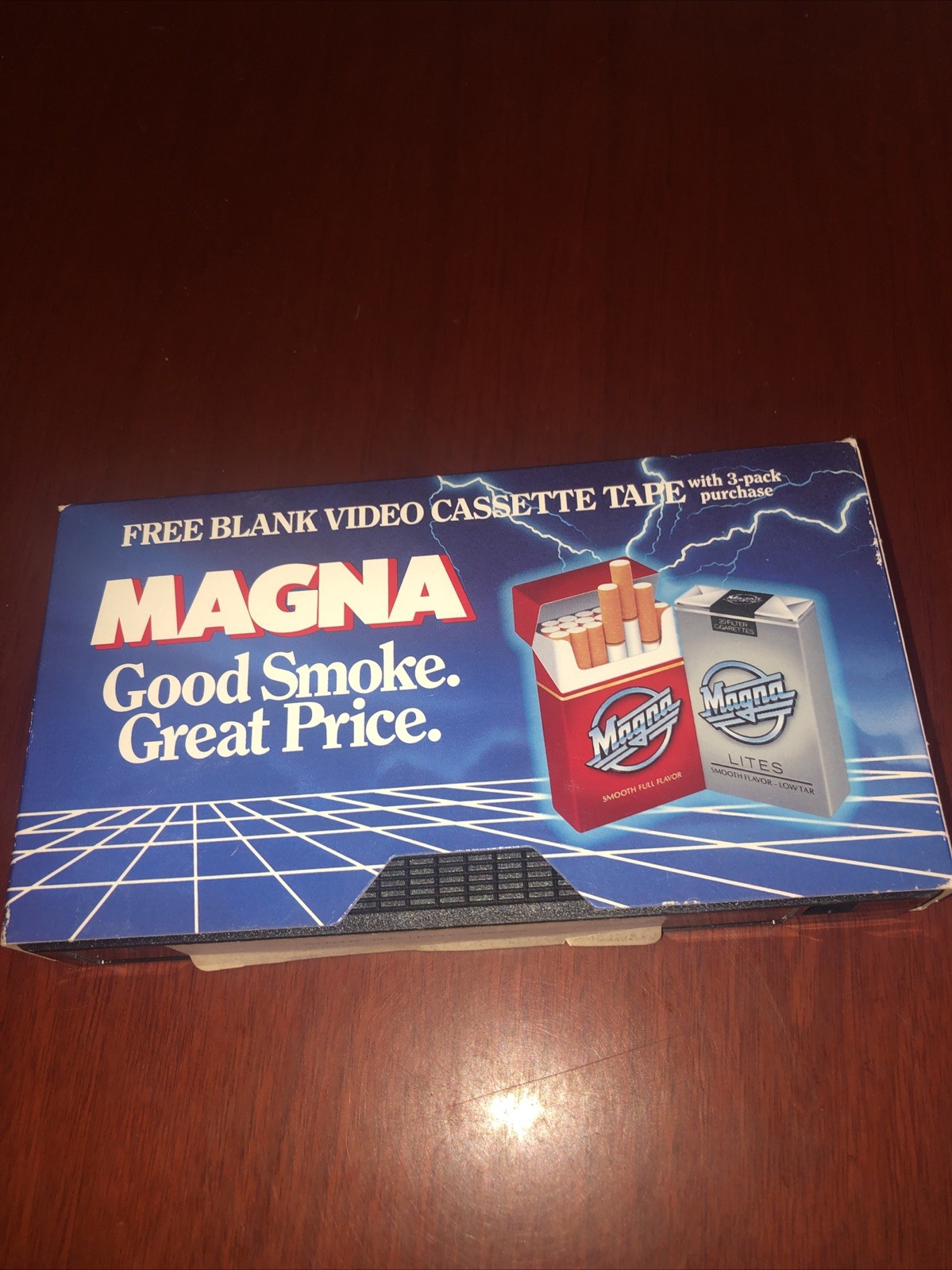 Vintage 1980’s MAGNA Cigarettes Blank Video Tape Rare Promotional.