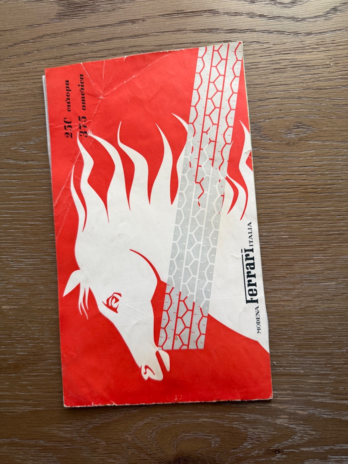 1953 Ferrari 250 Europa 375 America Sales Brochure ENGLISH (M119) 8 page