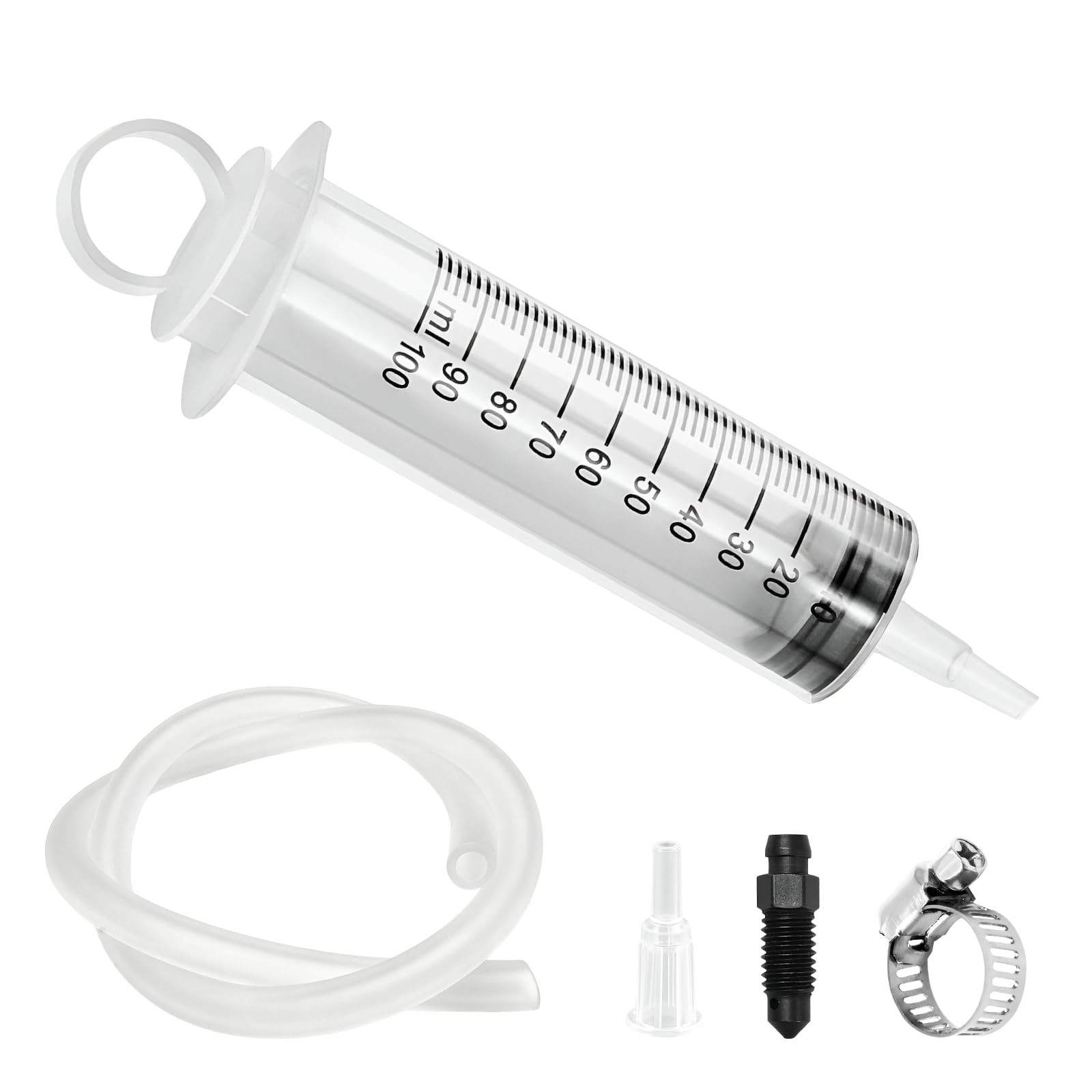 Motorcycle Brake Bleeder Kit, Hydraulic Disc Bleeding Tool with 100ml & 50cm ...