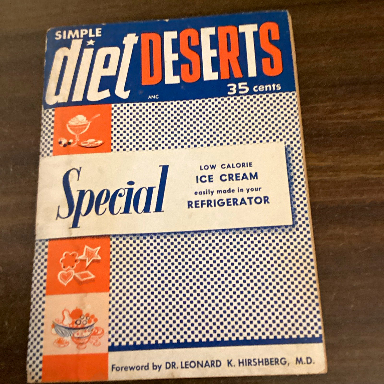 Vintage 1956 Simple Diet Desserts Cookbook Mid Century Low Calorie Recipes