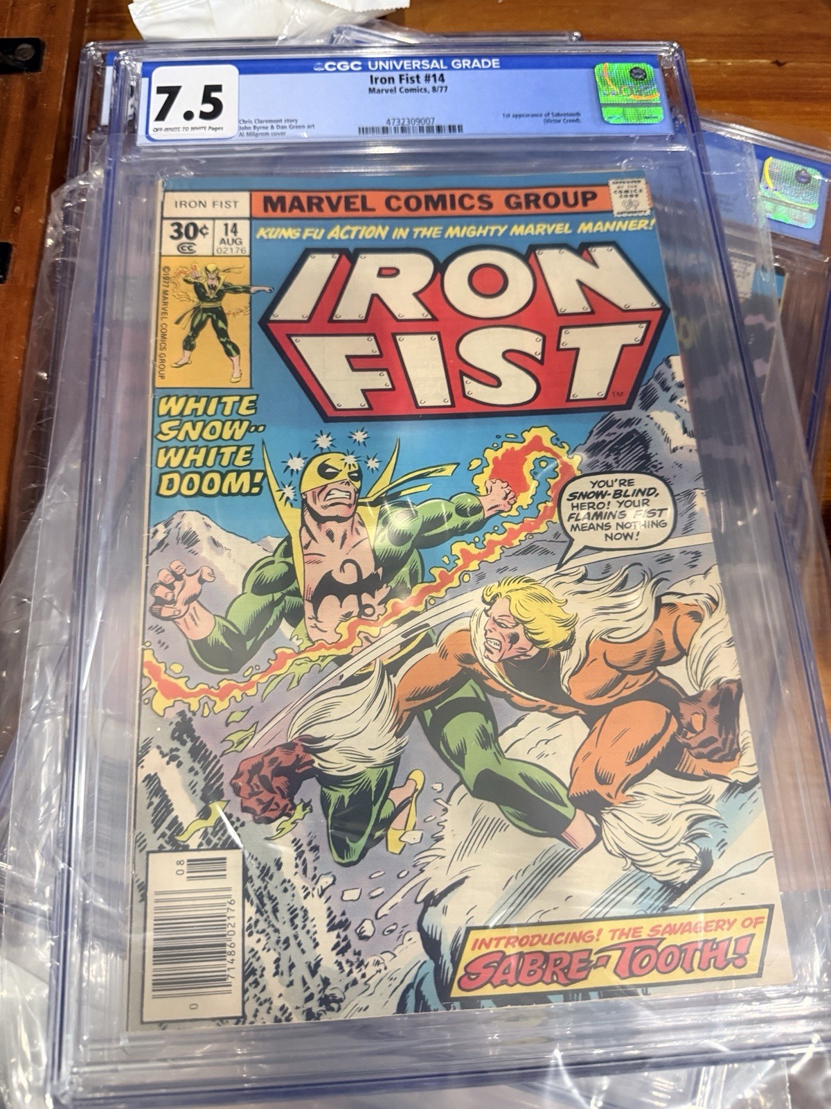 Iron Fist #14 CGC 7.5 1977 1st Appearance Sabretooth John Byrne Marvel Key