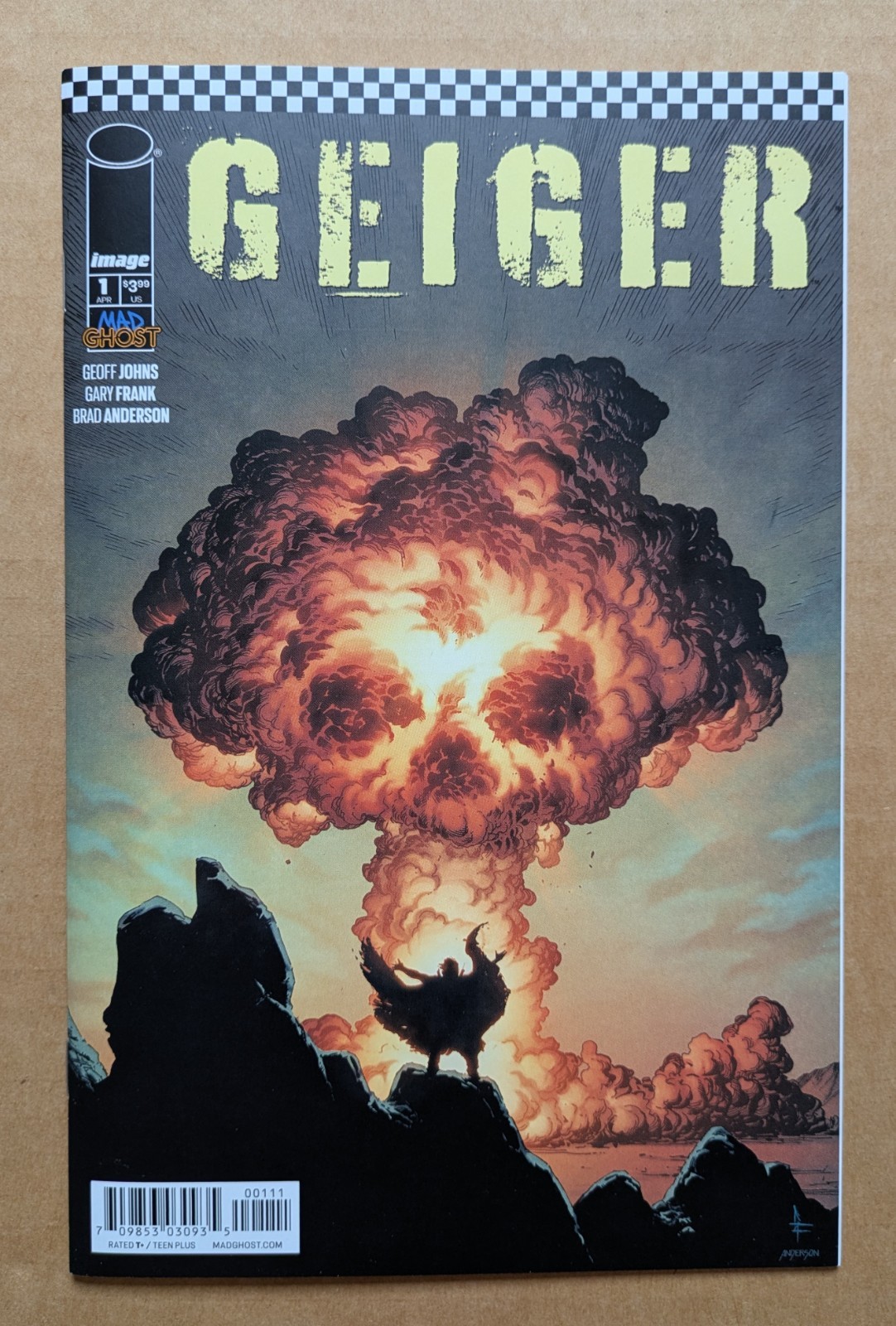 Geiger #1 Cover A 1st Print 2021 Image Comics Geoff Johns Gary Frank 