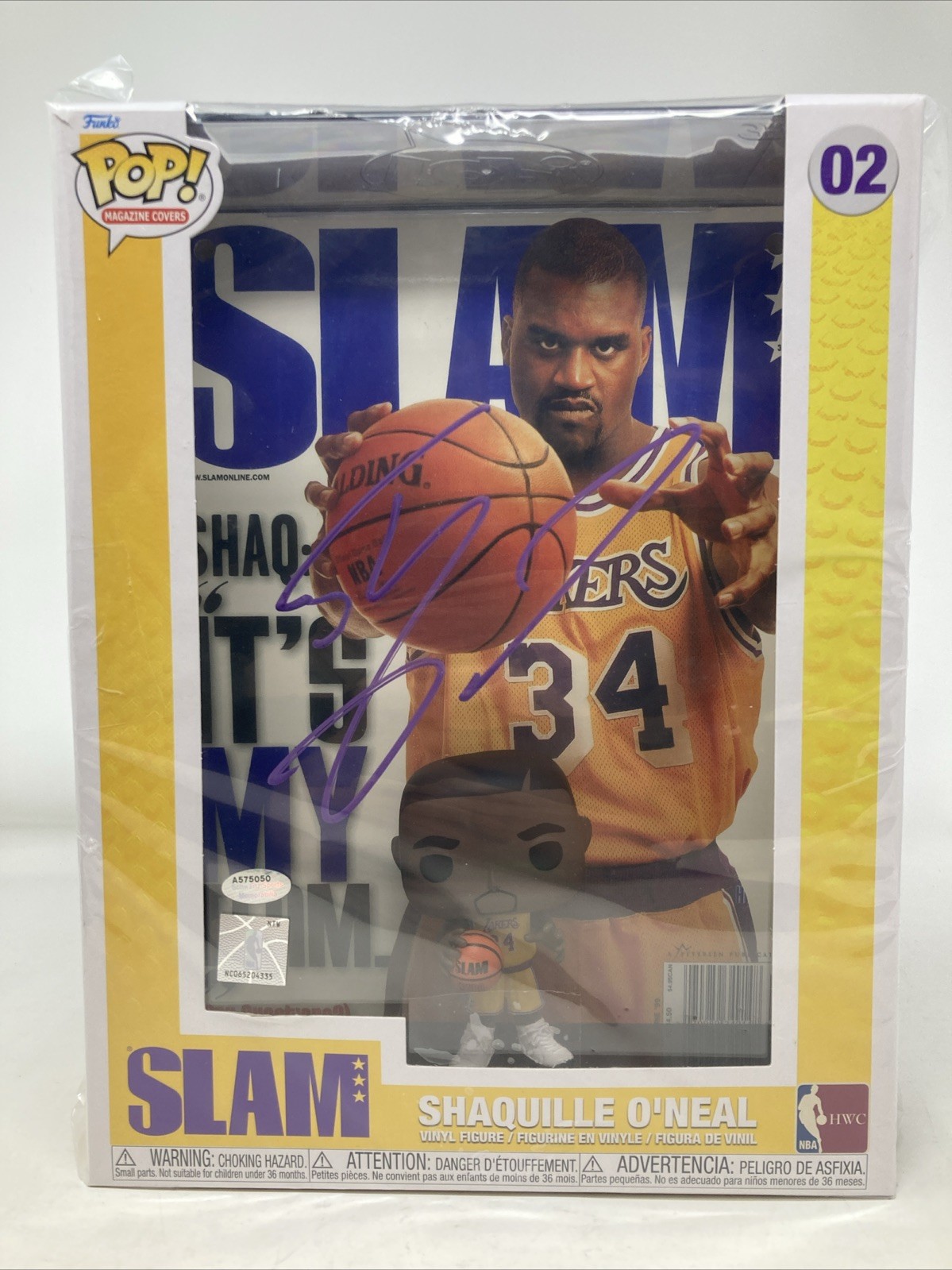 Shaquille O’Neal Shaq Funko POP Magazine Covers SLAM NBA LA Lakers- Signed
