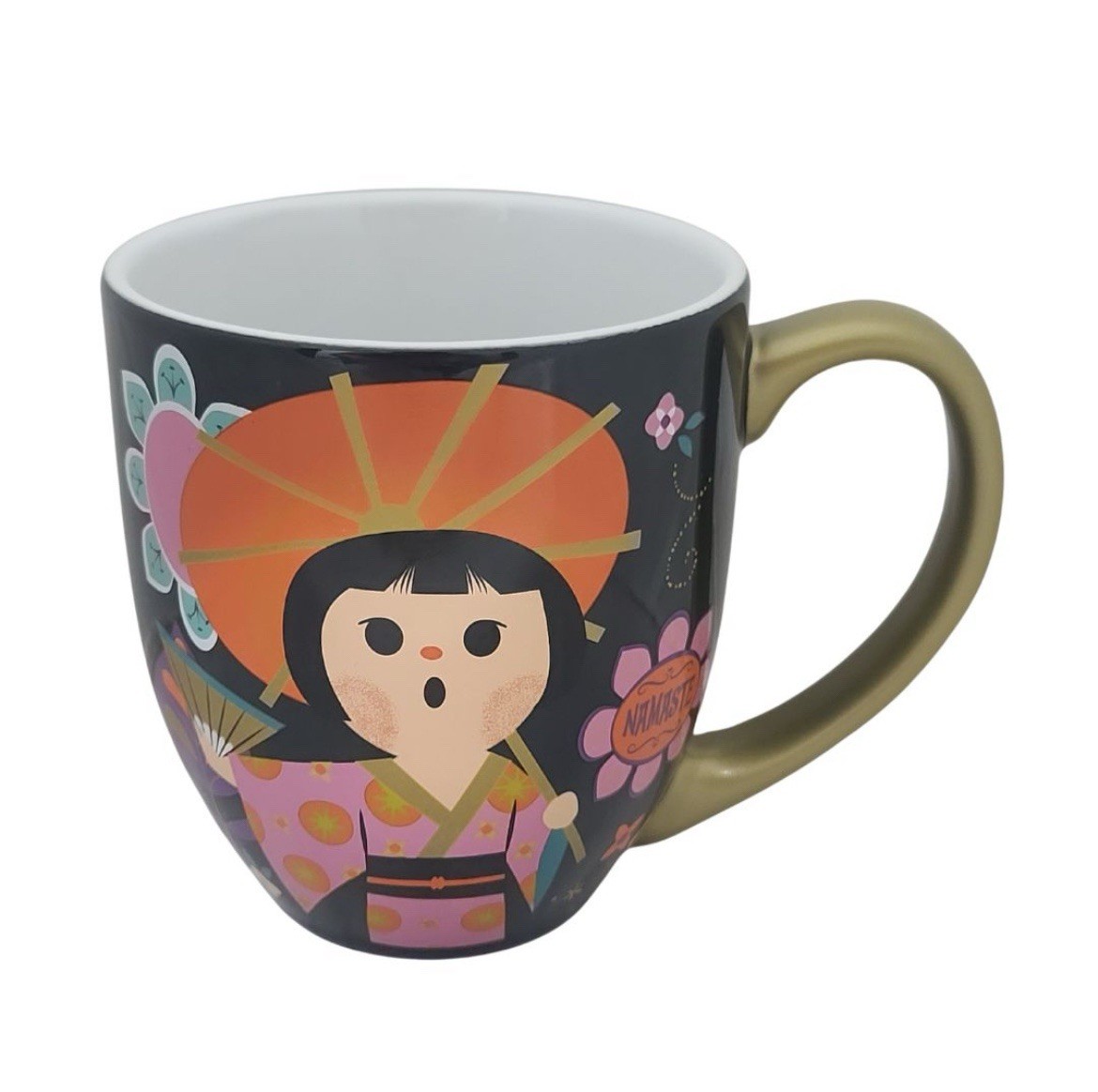Disney Parks It’s A Small World Mug Disneyland Magic Kingdom Ride Welcome Flower