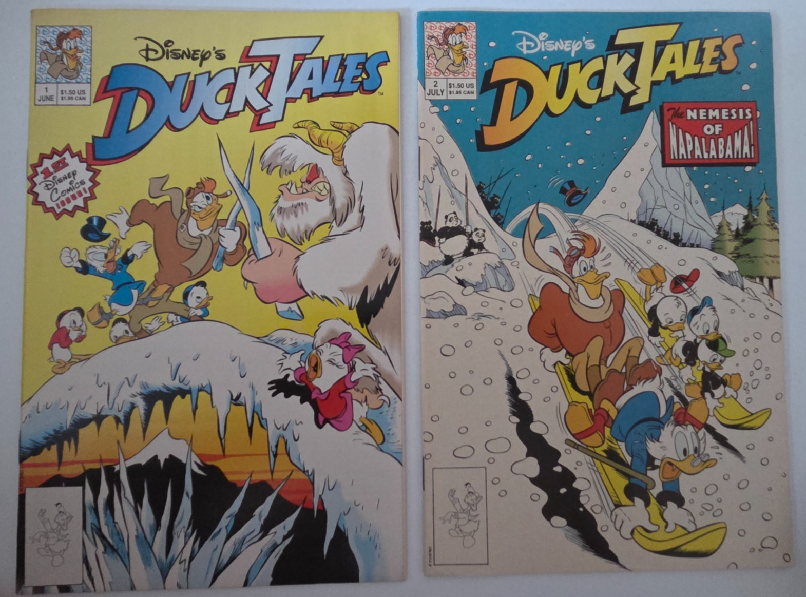 DISNEY'S DUCKTALES #1-18 (1990) DISNEY COMICS FULL COMPLETE SERIES UNCLE SCROOGE