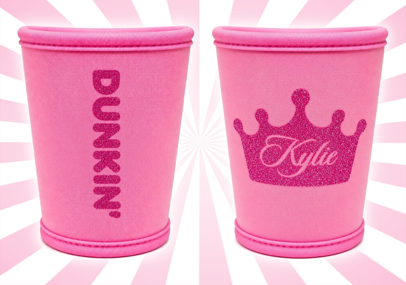 Dunkin’ King Kylie Jenner Collection Pink Cup Sleeve LIMITED EDITION RARE