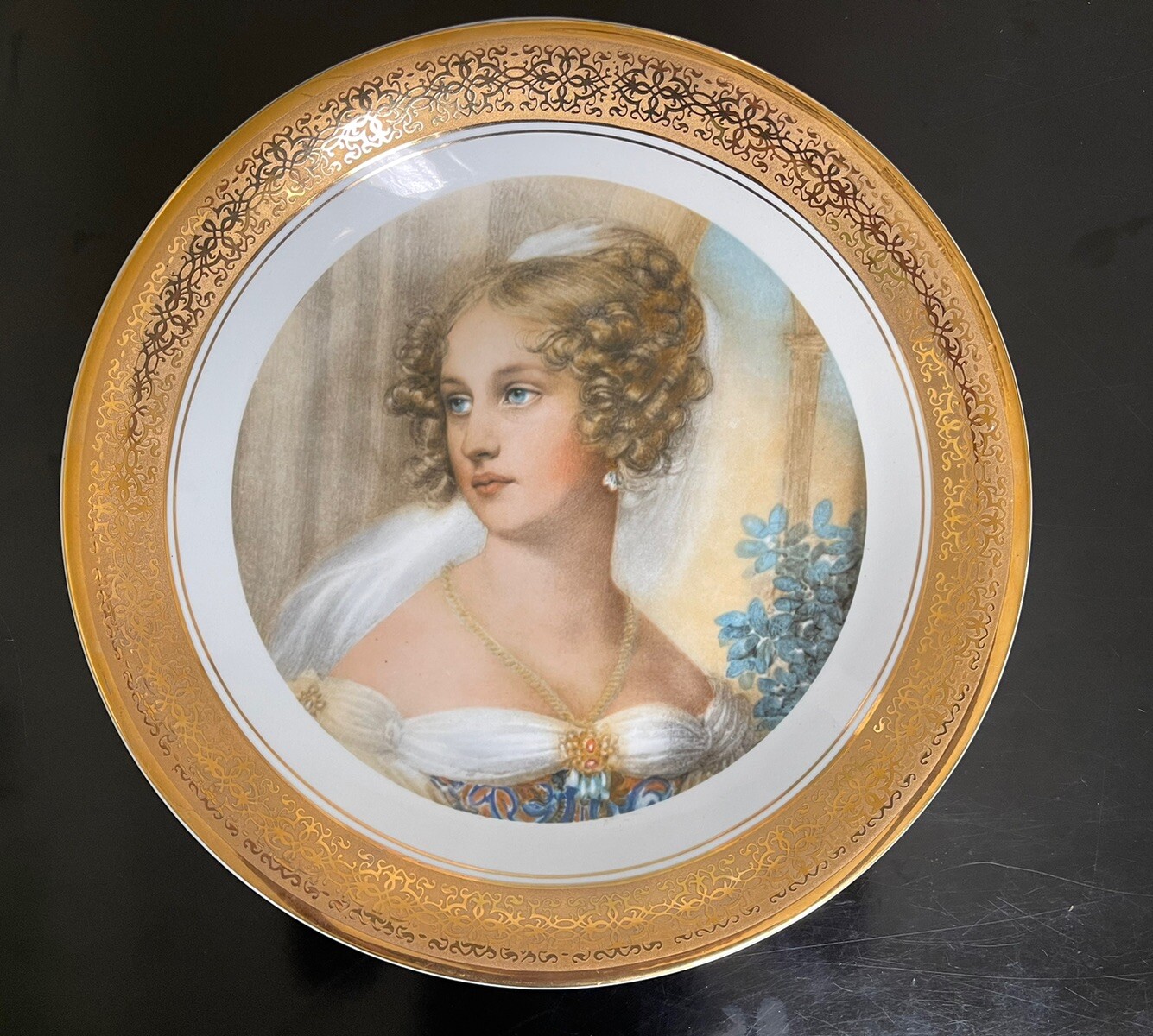 Vintage Wawel Portrait Plate Poland  JOHANN ENDER “Natalia Potocka” Large 12.5”