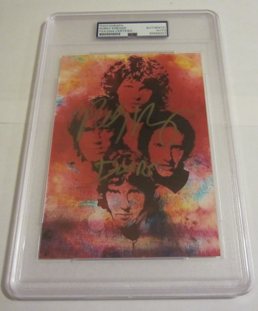 Robby Krieger the Doors guitarist signed autographed 5x7 photo PSA authentic Robby Krieger the Doors guitarist signed autographed 5x7 photo PSA authentic