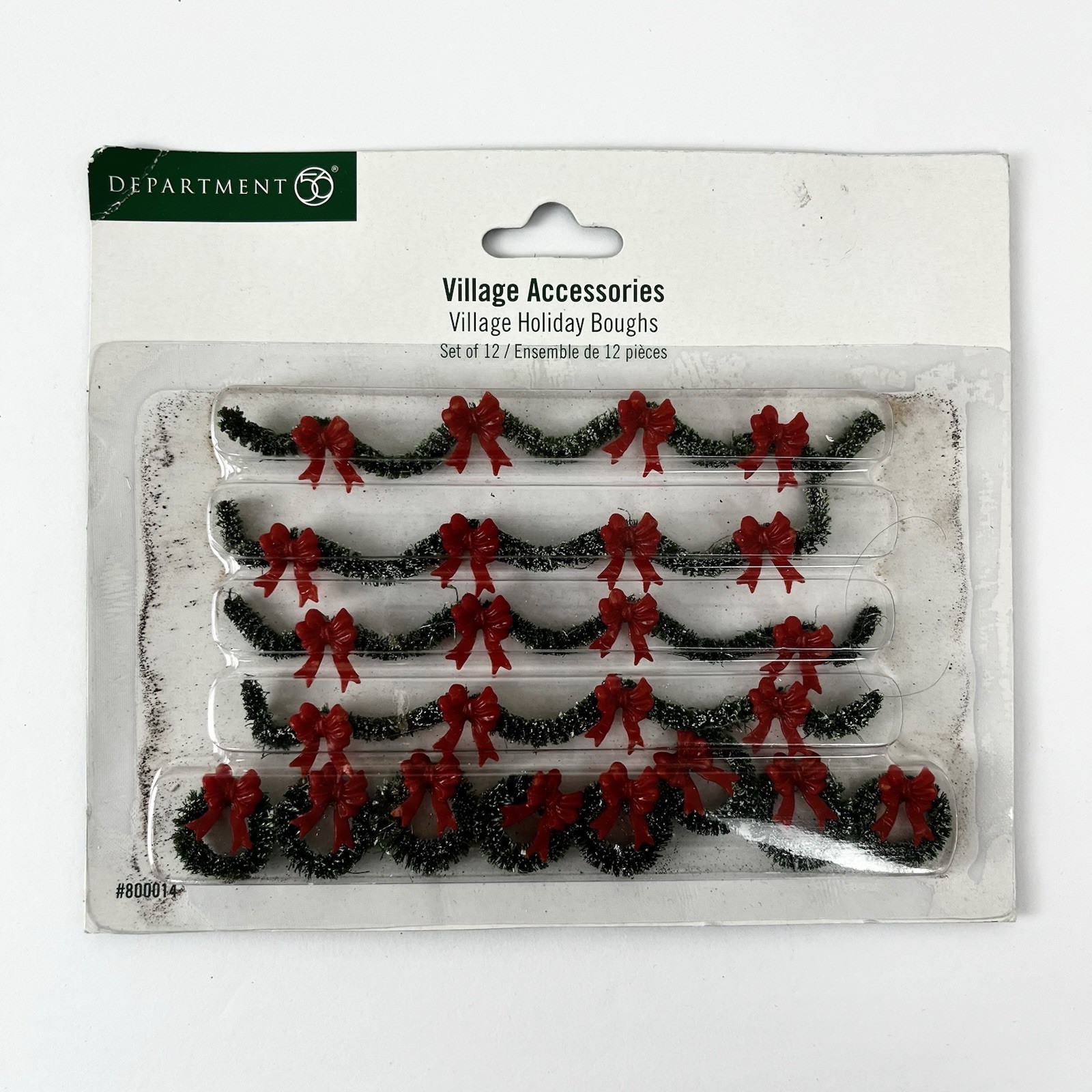 New Department 56 12 Piece Village Accessories Village Holiday Boughs #800014