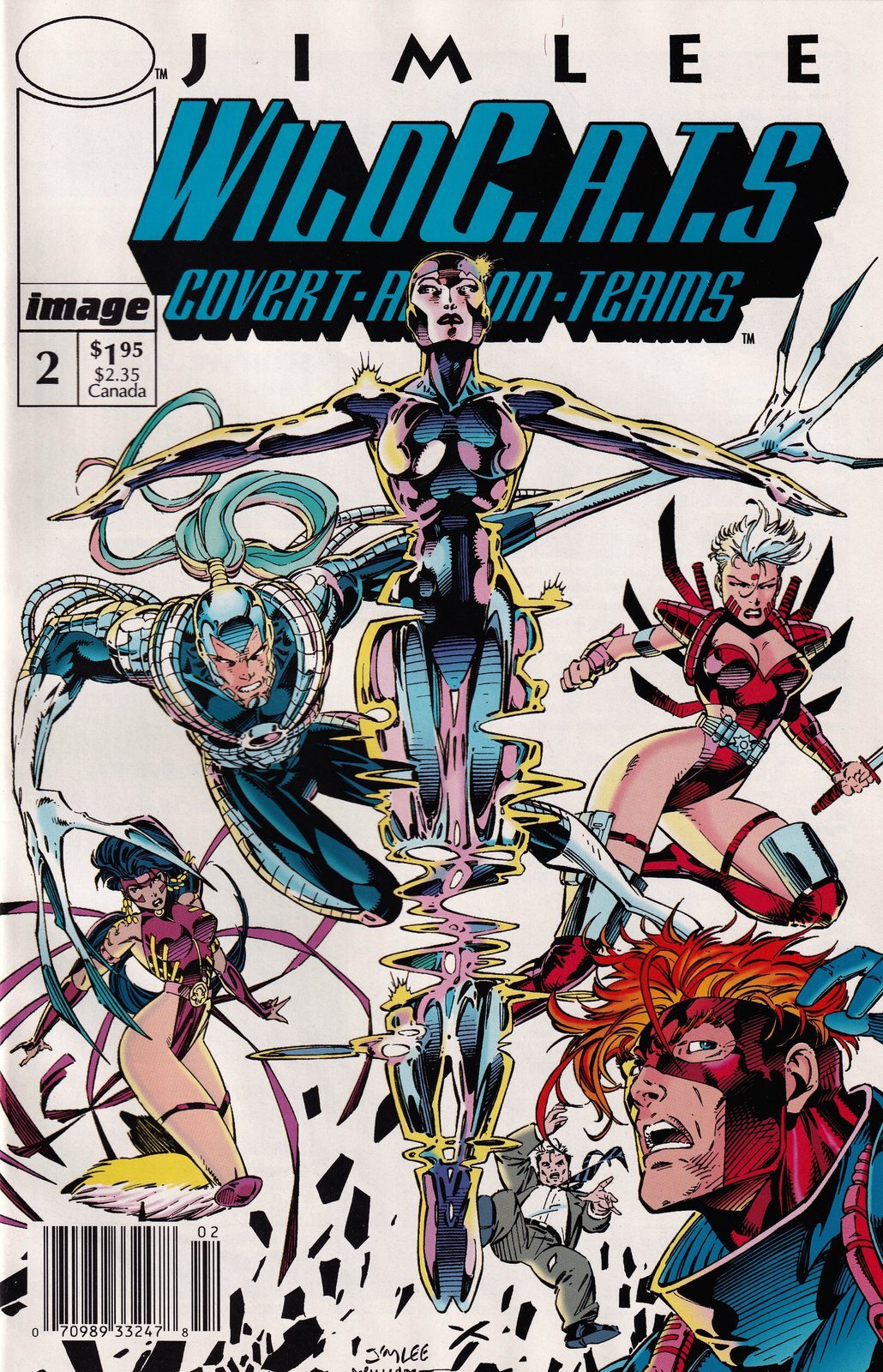 WildC.A.T.S. (Wildcats) #2 Newsstand Jim Lee Cover (1992-1995) Image Comics