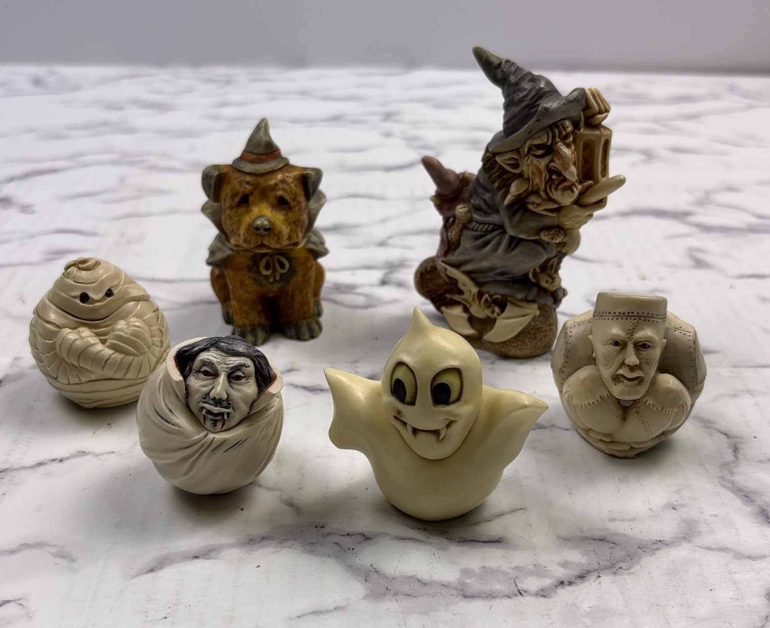 RARE Harmony Kingdom Halloween Collection Figurines Trinket Boxes Lot of 6 🎃