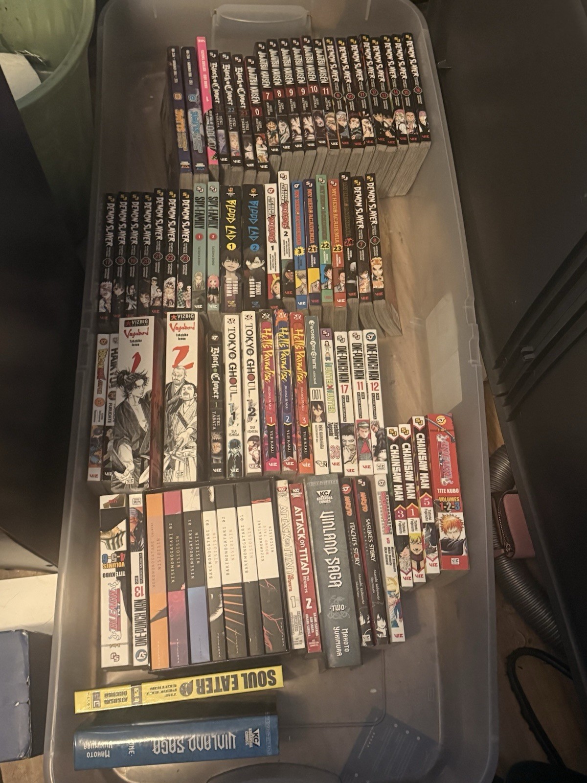 Huge Manga Lot: Naruto Box Set 28-48 + 90+ Vols Demon Slayer JJK MESSAGE BEFORE