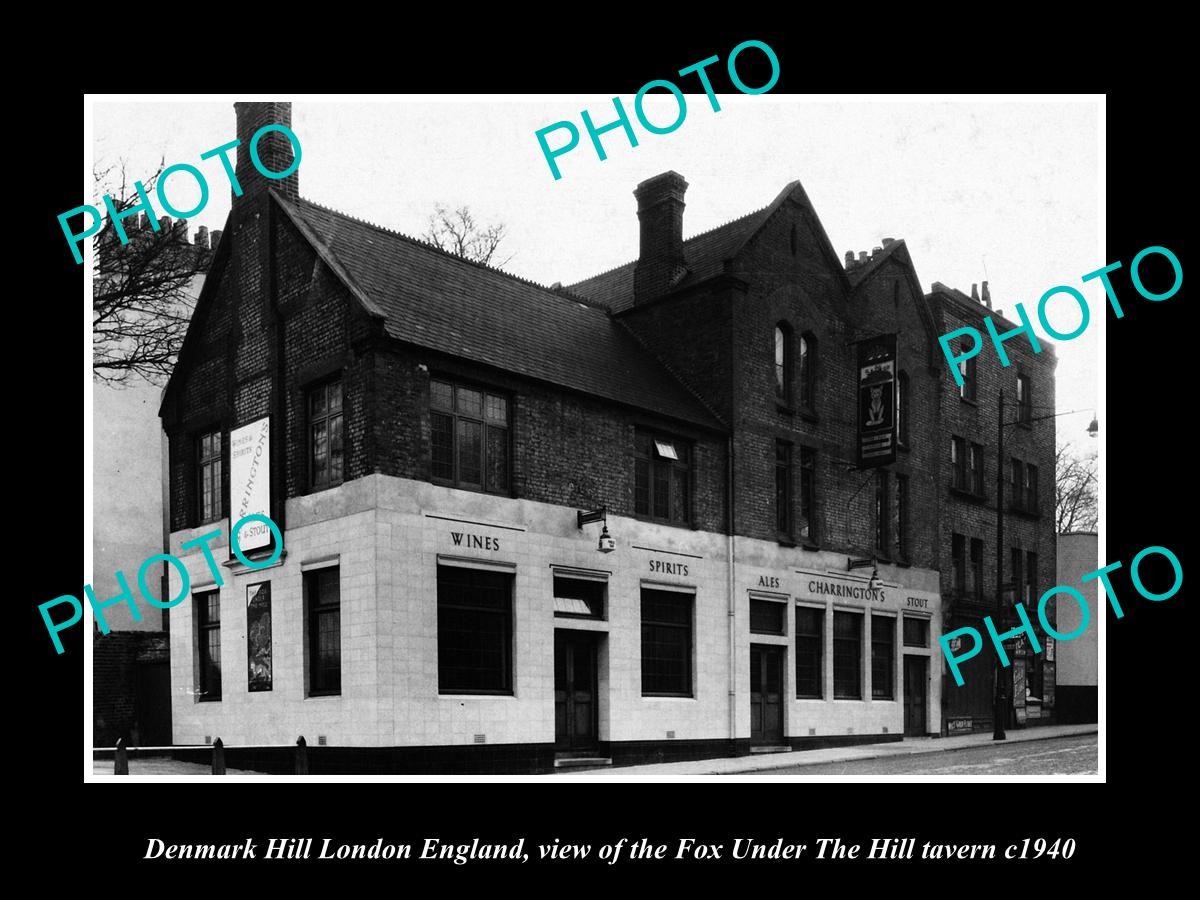 Denmark Hill London England Fox Under Hill Tavern 1940 Old Large Historic Photo