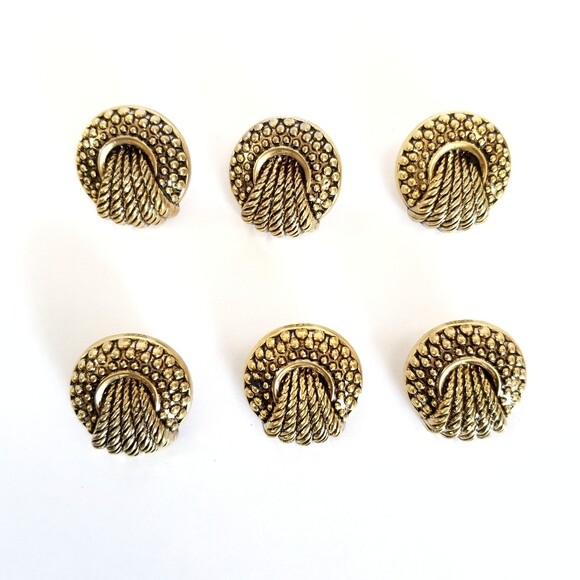 NWOT Vintage Pack of 20 Gold Tone Buttons