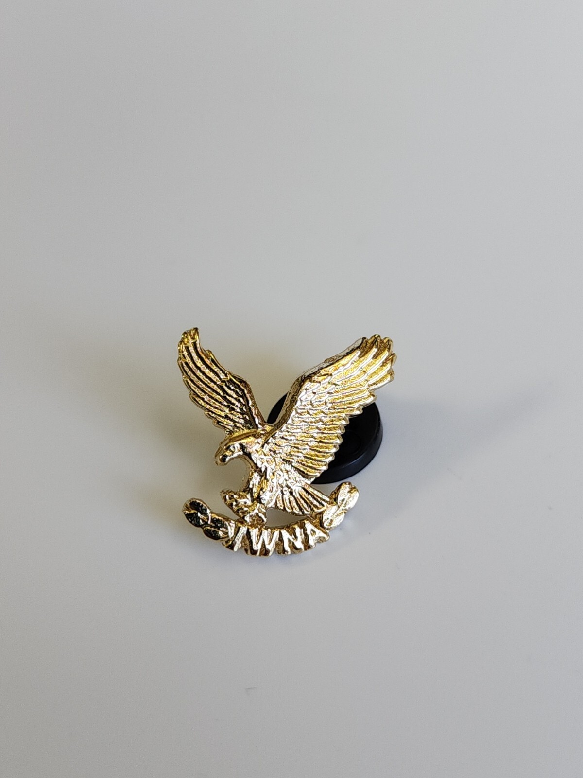 IWNA Pin Gold Color Eagle Independent Workers of North America Defunct Union