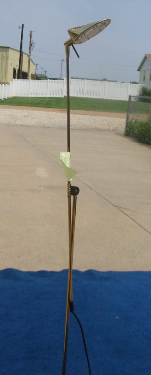 Fase Madrid Postmodern Articulating Floor Task Lamp GOLD Finish Vintage 1980\'s