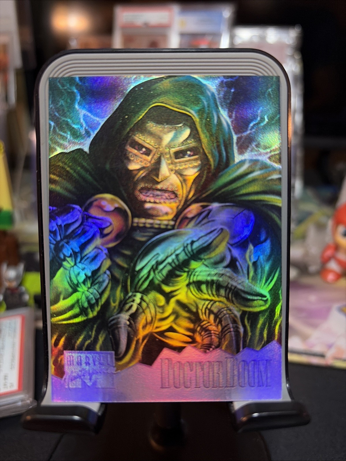 Doctor Doom 1995 Fleer Marvel Masterpieces #3 Holo Flash SSP Insert