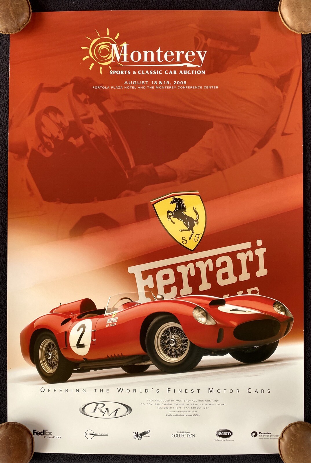 2006 RM Monterey Auction Poster 1958 Ferrari 412 S #0744