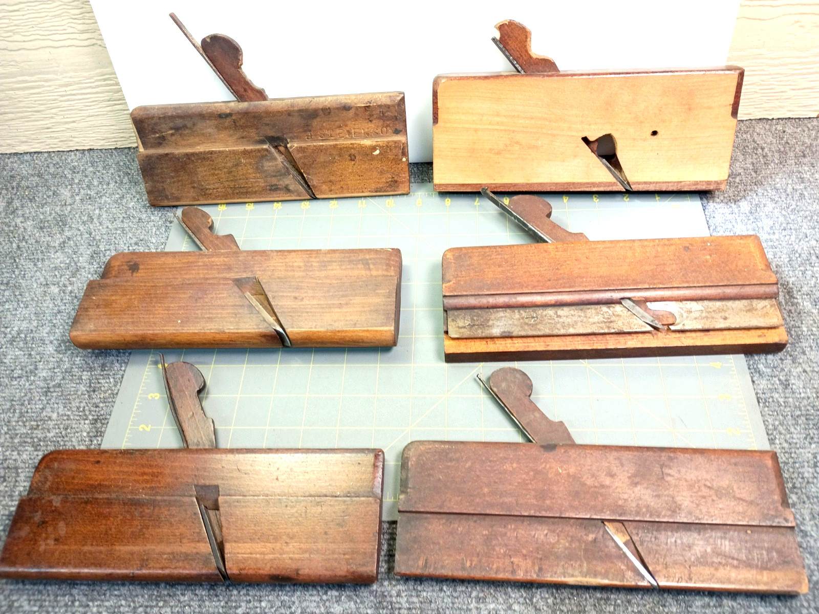 Mixed LOT Antique Unusual Odd Weird Wooden Moulding Plane Antique Barn Find OS