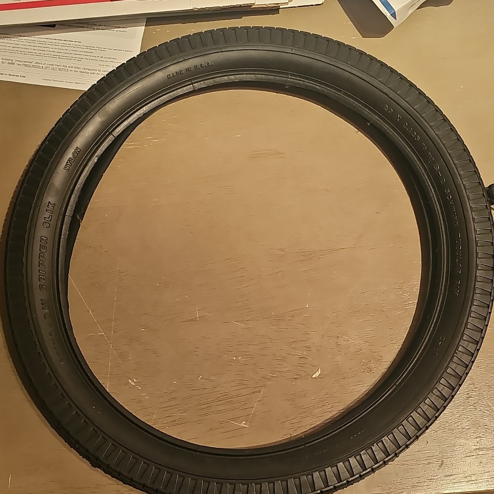 Schwinn Sting-Ray Gripper Slik Vintage Tire 20 x 2.125 Black NOS Schwinn Sting-Ray Gripper Slik Vintage Tire 20 x 2.125 Black NOS