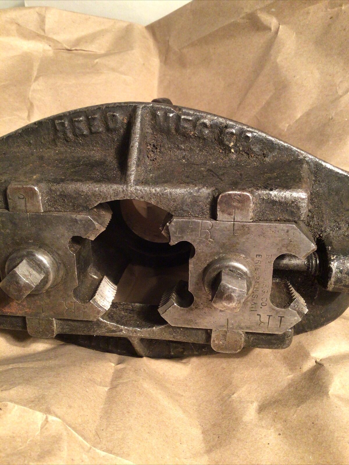 Vintage Reed Mfg Co- Erie, PA Pipe Threader Antique Tool