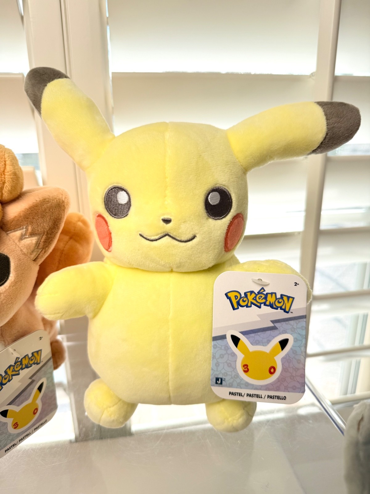 Pokemon 30th Anniversary 8in Pastel Plush NWT Pikachu Espeon Vulpix Morpeko