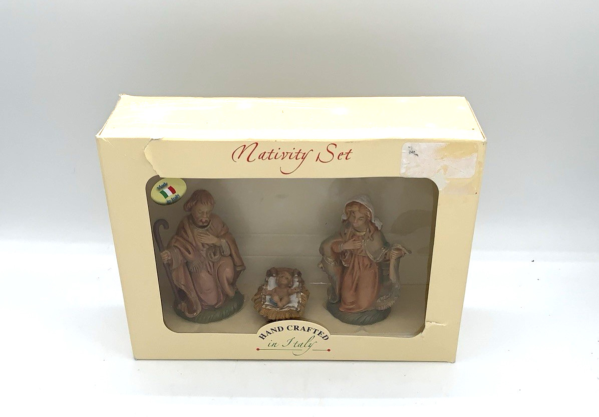 NEW Euromarchi Made In Italy Nativity Set Mary Joseph Baby Jesus