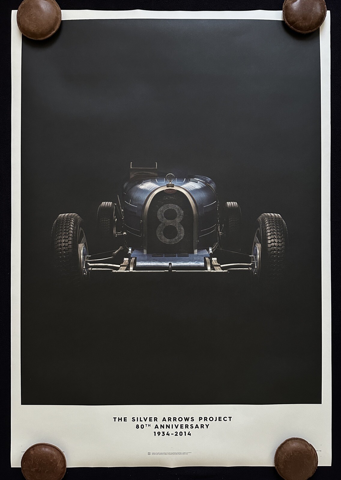 BUGATTI Type 35 Poster Silver Arrows Project SOLD OUT Out of Print 27x39