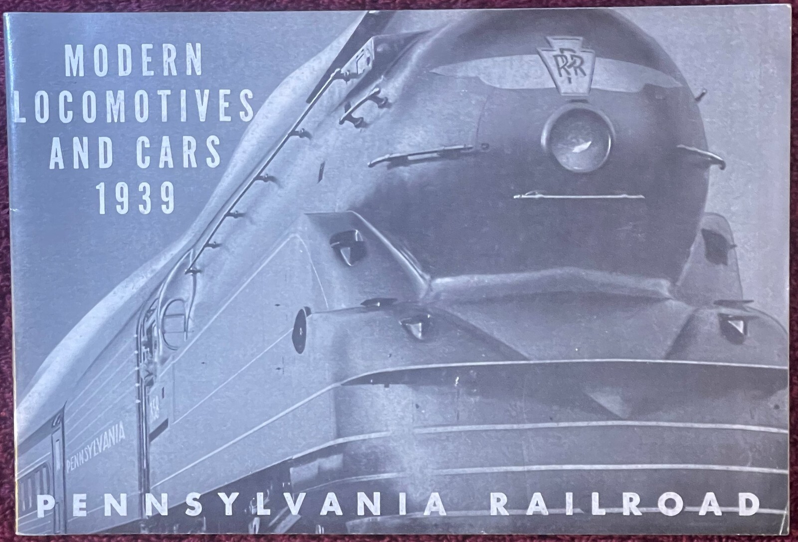 Vintage 1939 Pennsylvania Railroad Brochure 🚂 Modern Locomotives S-1 Steam