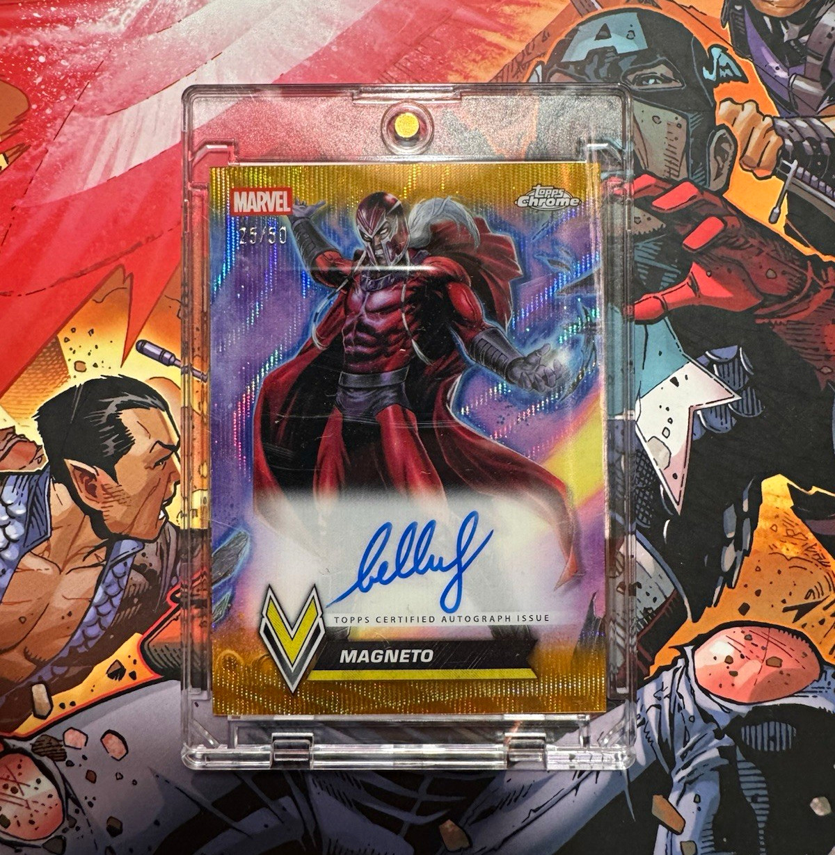 2026 Topps Marvel Chrome MAGNETO Varied Visage Bella Rachlin Auto /50 #VVA-07