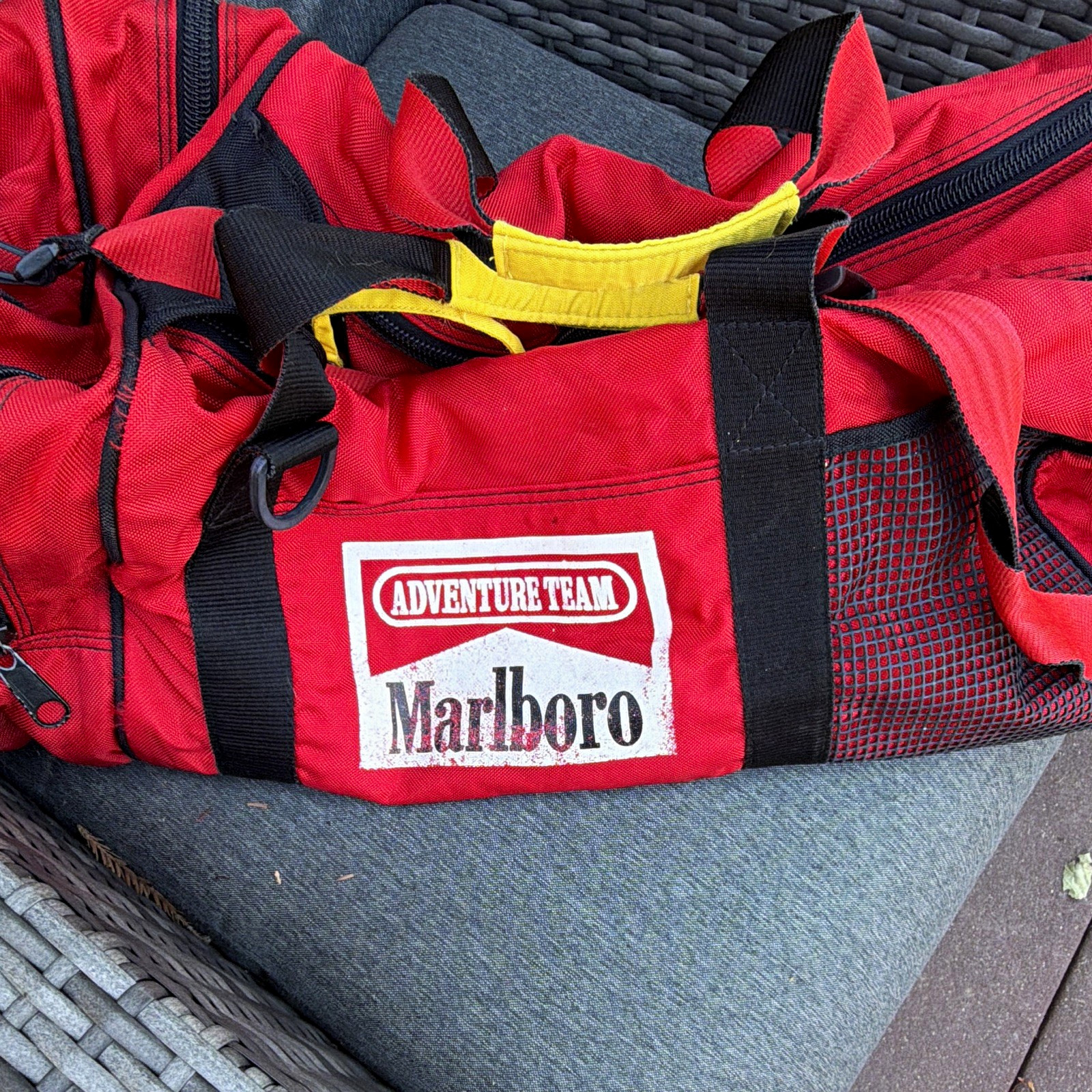 Marlboro Adventure Team Red Duffle/Duffel Bag 90’s Vintage