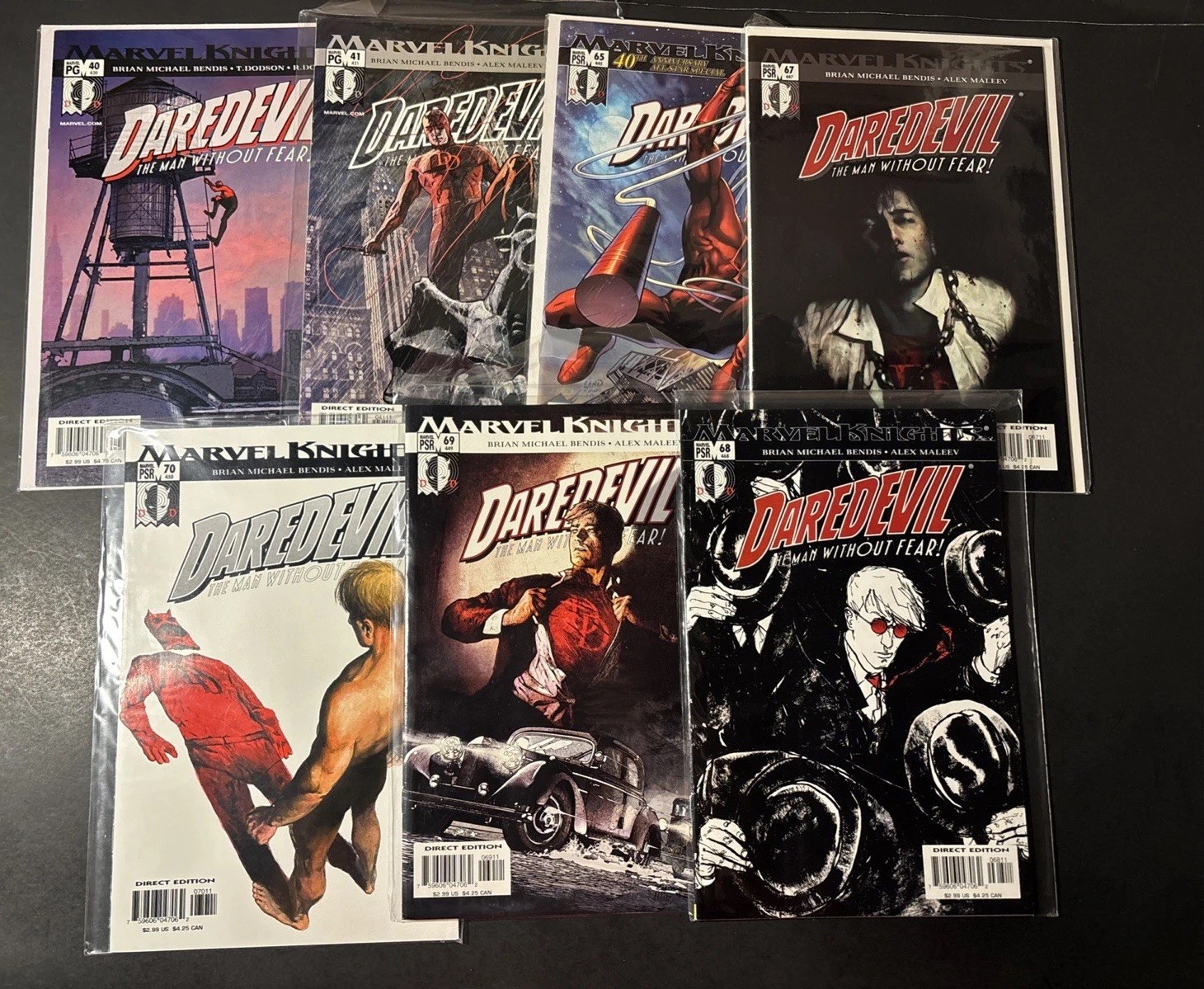 Daredevil Marvel Knights Lot Of 7 Between #40-68 2002-2005 JL
