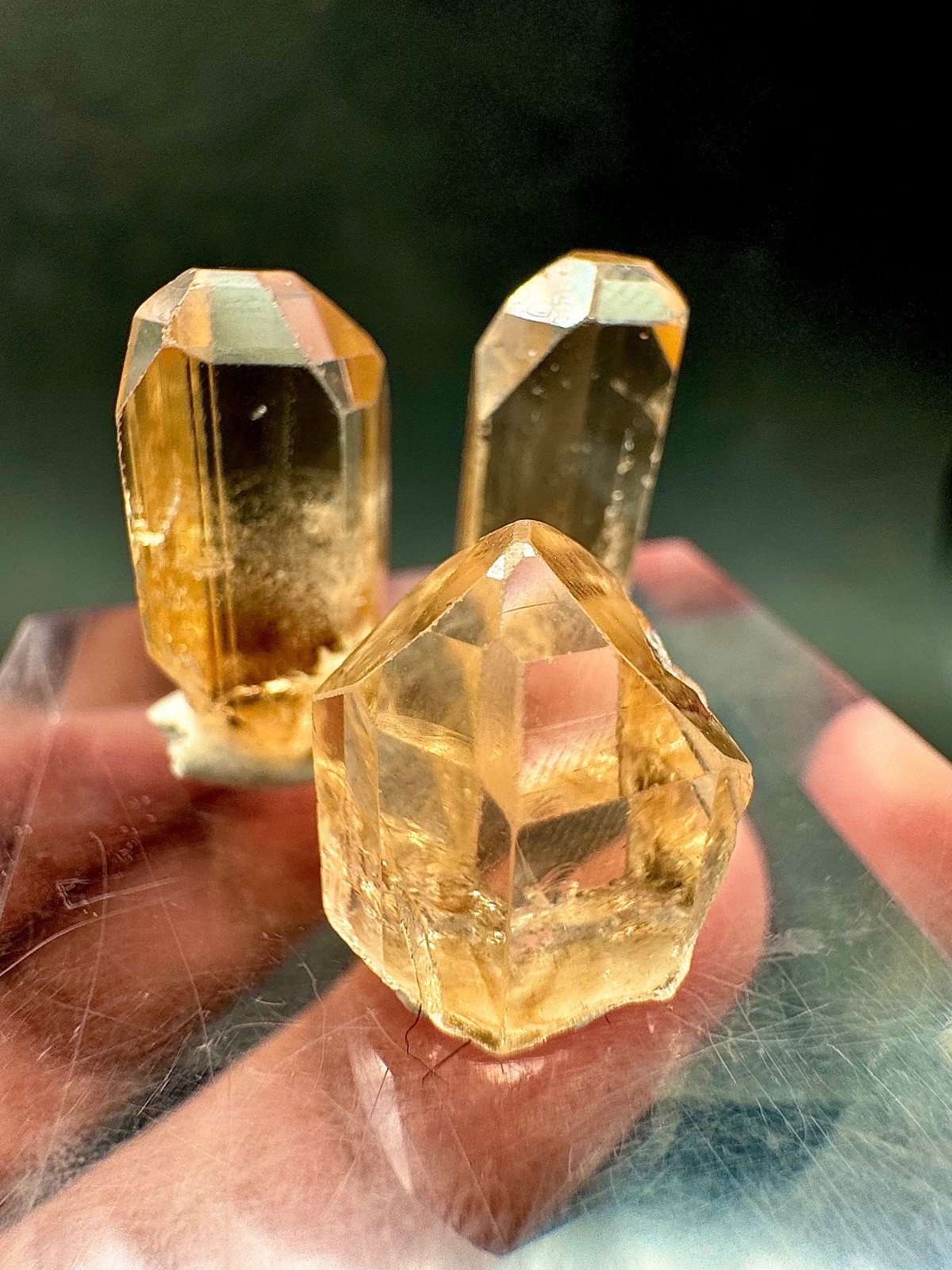 Beautiful 3 Pieces Transparent Topaz Crystal, Specimen 65 Carats