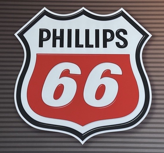 Vintage Phillips 66 Gas Station Metal Sign Panel (Set of 2) Large 43” x 22” NOS