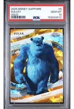 2025 Topps Chrome Sapphire Gold Disney Sulley PSA 10 picture