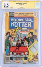 John Travolta Welcome Back Kotter Autographed Blue Comic Book - CGC 3.5 picture