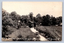 J87/ Dover Ohio RPPC Postcard c1910 Leiter Studio High Bridge Cuyahoga 1847 picture