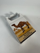 Vintage Camel Cigarettes Ceramic Pack Shaped Ashtray Filters Tobacco Promo Vtg picture