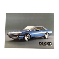 Ferrari 400i Automatic Dealer Fold-Out Catalog Multilingual Deadstock Rare picture