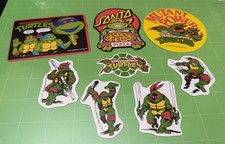 Vintage Teenage Mutant Ninja Turtles TMNT - Set of 8 Reproduction Stickers picture