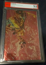 PSA 9.8 Invincible #1 Pink Bubble Gum foil virgin. LTD 500 Signed John Giang. picture