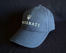 NEW Genuine Maserati Levante Trident Logo Hat Ball Cap Navy Blue One Size picture