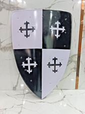 Black & White Medieval Shield with Cross Design – 28