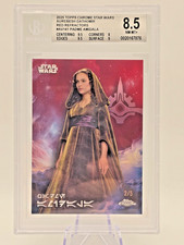 2025 Topps Chrome Star Wars Padme Amidala Red Refractor 2/5 BGS 8.5 picture
