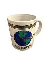 Vintage Universal Pictures Coffee Mug Gold Gilded Detail Collectible picture