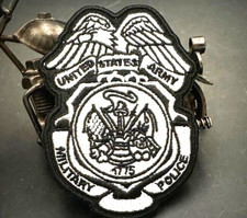 STUNNING VINTAGE STYLE U.S. ARMY MILITARY POLICE EMBROIDERED IRON-ON PATCH... picture