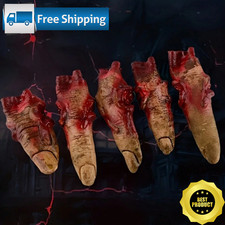 5pcs Bloody Severed Fingers Thumb Halloween Party Decoration Horror Props Zombie picture