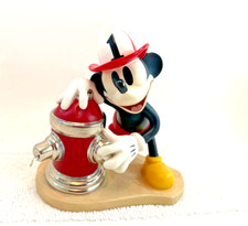1999 Disney WDCC Fireman To The Rescue Mickey Mouse Fire Brigade MIB COA picture