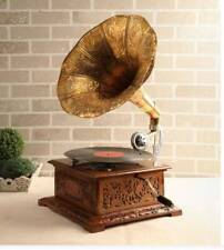 Solid HMV Gramophone Fully Functional working phonograph, win-up record player picture